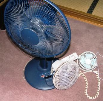 秋の扇風機：画像